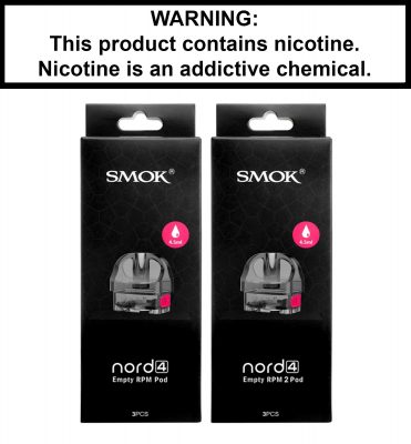 SMOK Nord 4 4.5ML RPM / RPM 2 Refillable Replacement Pod Pack of 3