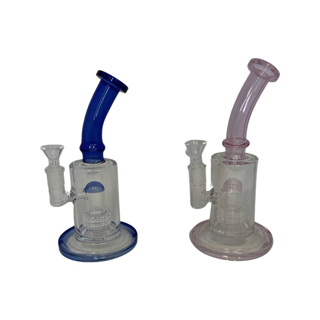 Crystal Perc Glass Water Pipe