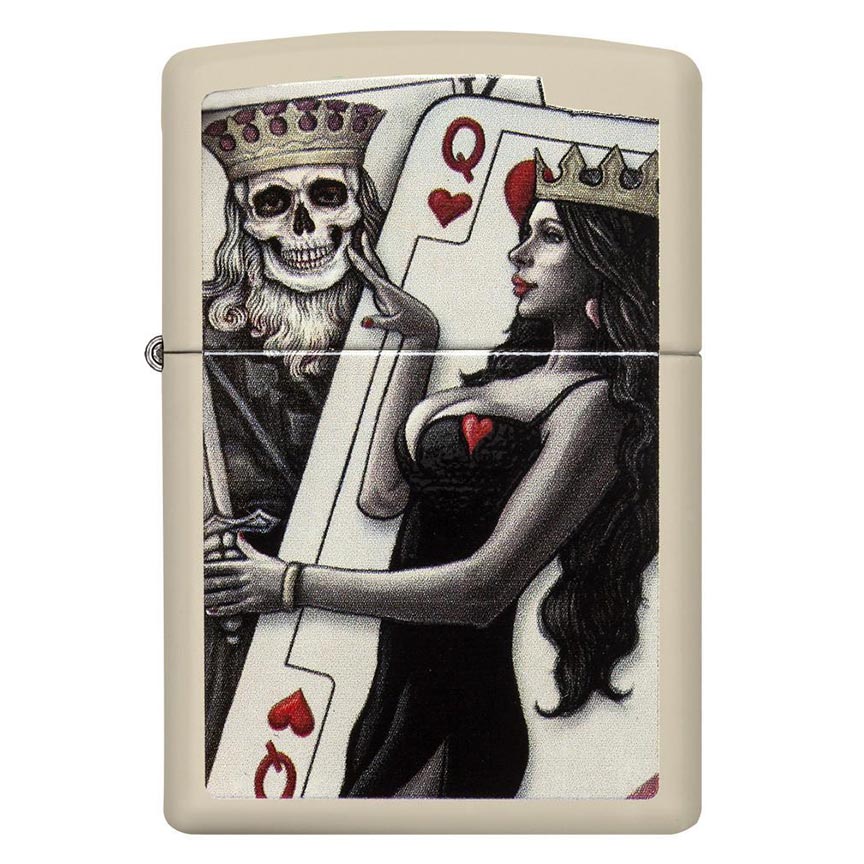 Zippo Skull King Queen Beauty 49942